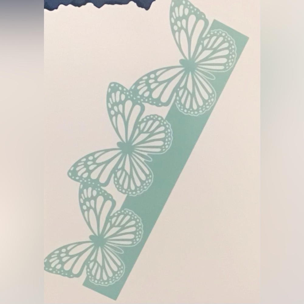 Butterfly Border Metal Die for cards paper crafting scrapbooking - Picture 2 of 3